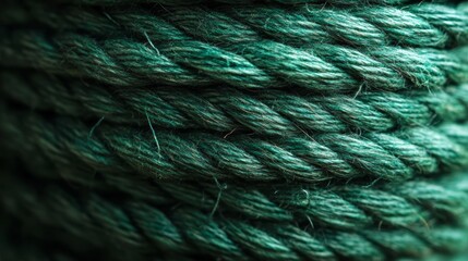 Close-up of Green Color String Spool for Crafting or Sewing Generative AI