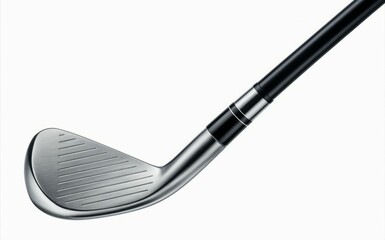 Golf Club Precision: Captivating close-up of a golf club, reflecting its sleek design, perfect for sports and leisure, showcasing the equipment.