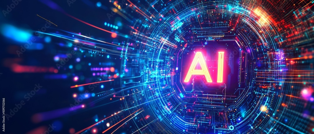 Poster delving into the future of ai applications in digital business and communication strategies