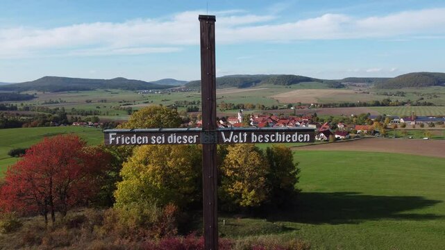 kreuz friedenskreuz drohnenflug innerdeutsche grenze