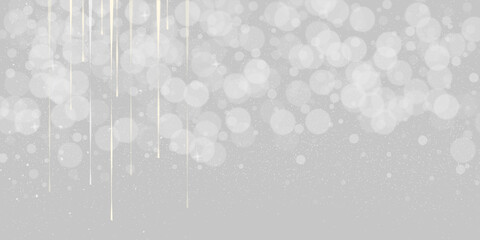 christmas background with star and bokeh decoration
