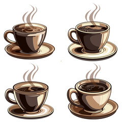 Obraz premium cup of hot coffee