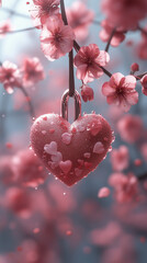 cherry blossom heart