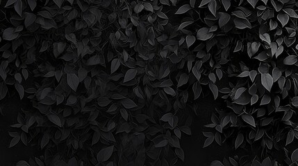 A black and white photo of a leafy plant