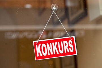 Bankruptcy sign in German