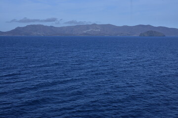Blue sea and blue sky