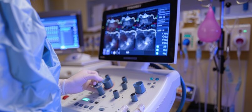 Echocardiogram Procedure: Real-Time Heart Valve Imaging by Technician
