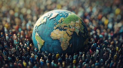World Population Day: Celebrating the diversity of humanity united under the embrace of the globe with people of different nationalities