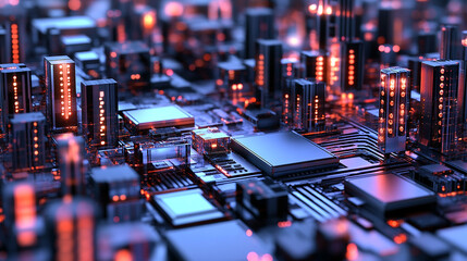 Illustration of a machine learning process featuring artificial intelligence, deep data mining, and machine learning as components of modern computer technology concepts, portrayed in a 3D rendering