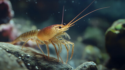 Enchanting Image of a Camouflaged Pistol Shrimp Hidden Among the Rocks of the Seafloor