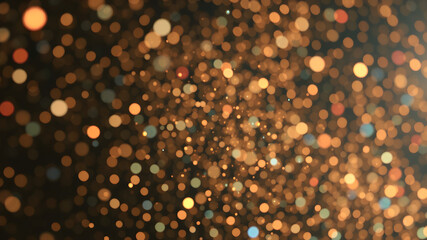 Abstract digital background of moving particles. Information space flow. Big data visualization. 3d