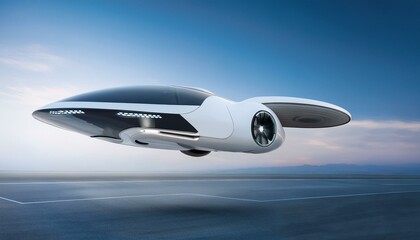 하늘을 나는 미래형 자동차의 외형