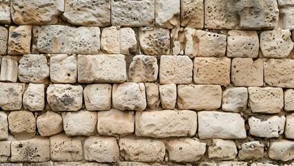 Obraz premium Intricate Close-Up of a Weathered Stone Wall.