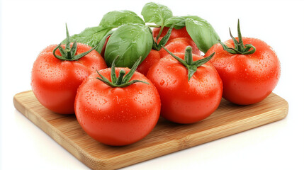 Fototapeta premium tomatoes on the vine