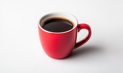 Coffee Mug on a White Background with Empty Copy Space for Customization