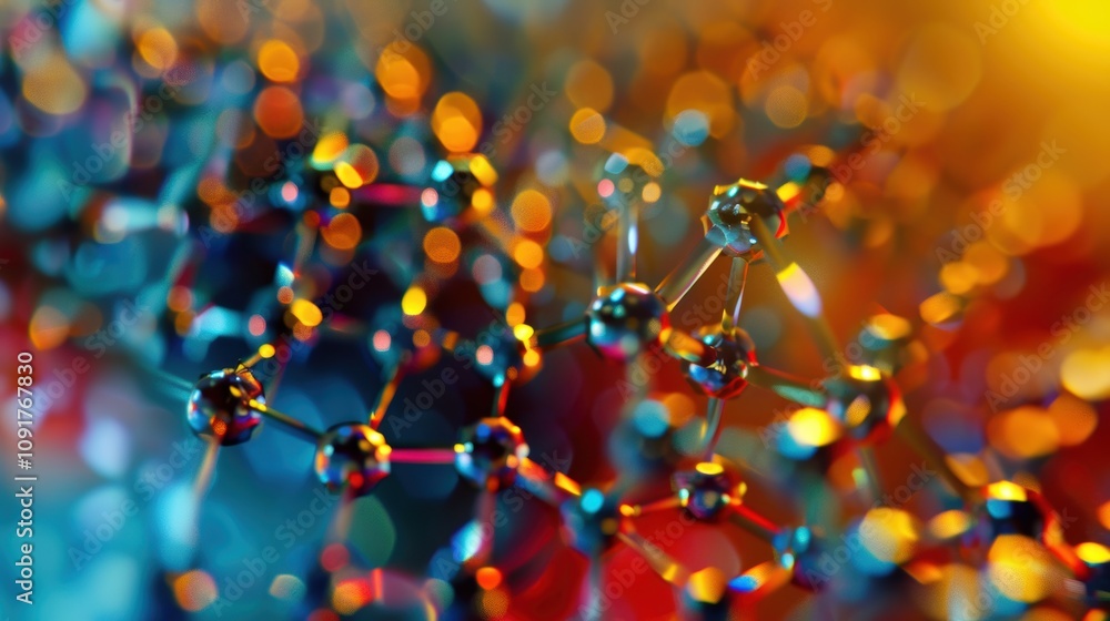 Poster intricate atomic patterns in crystal lattice x-ray diffraction for science and research