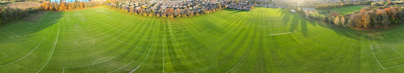 Aerial Panoramic View of Luton City of England UK