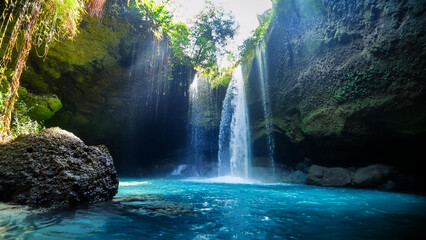 waterfall in the jungle