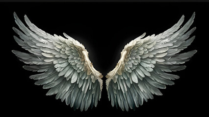 Obraz premium Elegant Pair of White Wings.