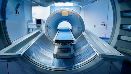 Fototapeta premium 인체의 데이터를 수집하는 CT MRI 스캐너 의료장비