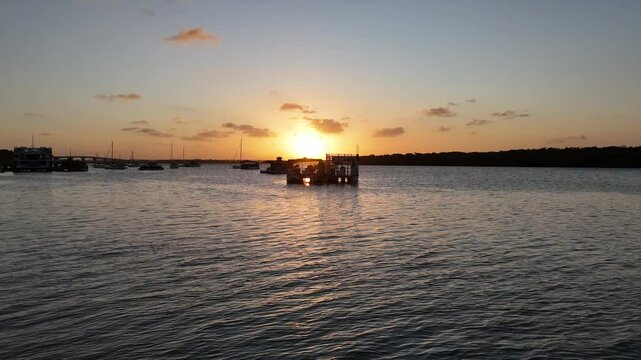 Stunning Sunset Over Aracaju's Tranquil Beaches &ndash; A Tropical Paradise