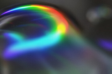 Chromatic light dispersion dreamy effect Distorted light wave for abstract and technology grainy design. Rainbow Fluid dust grainy background, soft faded colors banner poster cover abstract design