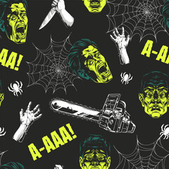 Obraz premium Spooky Halloween wallpaper design