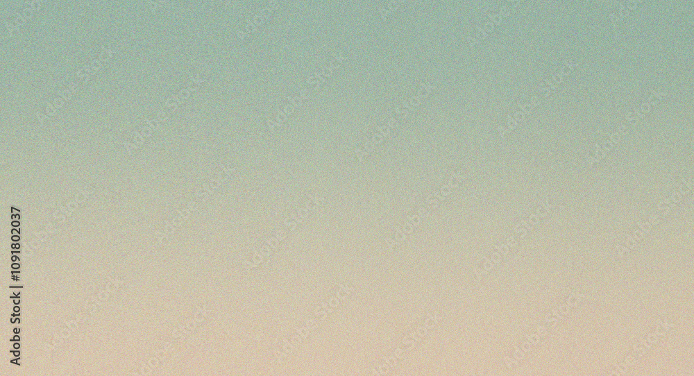Poster green and orange abstract gradient background with vintage noise texture effect