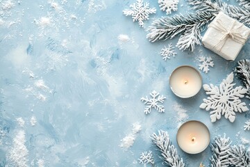 Inspirational quotes designed in a calming winter theme