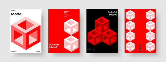 Fototapeta premium Creative Book Cover Template. Isolated Report Design. Geometric Business Presentation Layout. Banner. Flyer. Poster. Brochure. Background. Catalog. Journal. Notebook. Leaflet. Pamphlet. Magazine