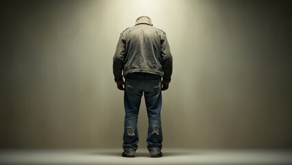 Confused, Sad And Confused Man, no show face 