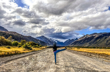 El Chaltén, Santa Cruz province, Argentina - March 27, 2025: Patagonia Argentina, Route RP23.