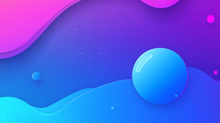 Fototapeta premium Gradient blue background with shiny smooth transition