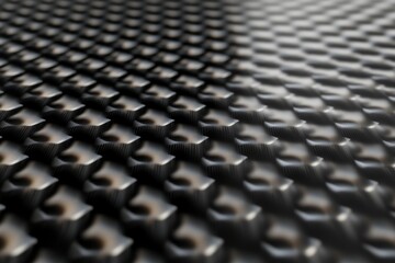 Obraz premium Futuristic black carbon fiber texture with dynamic reflections and intricate patterns for design use