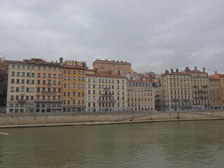 Obraz premium Beautiful ancient buildings in Lyon - France