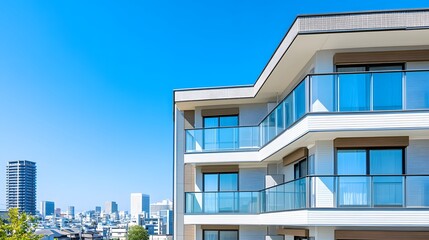 モダンな日本の新築マンション