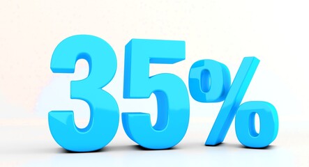 Percent discount 3d sign on white background. 3d 35 percent off discount promotion sale. Special offer 35% discount tag, sale up to 35 percent off. Sale symbol, special offer label, sticker, tag	

