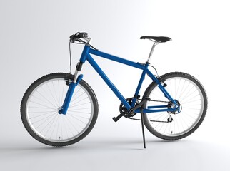 Blue Road Bike Isolated. Speed Racing Bicycle.