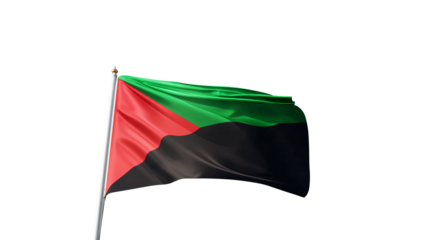 Flag of martinique with no background, transparent png, flag on a flag pole waving in the wind, national symbol of martinique island, picture of a flag