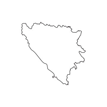 recommend clip art: Bosnia Herzegovina Map Icon