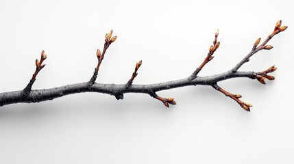 Fototapeta premium Beauty of a Budding Branch Signifying New Life in Nature