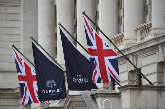 London, England, United Kingdom - Raffles at the OWO, luxury hotel on Whitehall- City of Westminster 
