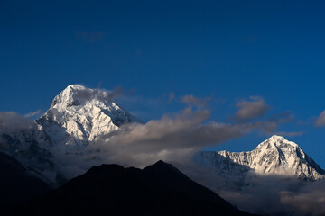 Annapurna South peak visible from Tadapani, Nepal