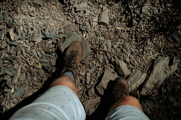 Fototapeta premium Man hiking in Australia