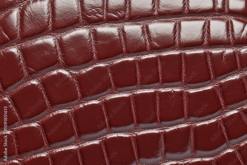 Sticker Luxurious textured burgundy leather background evokes elegance and sophistication for design inspiration