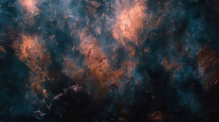 Fototapeta premium Abstract Space-Inspired Texture with Copper Hues