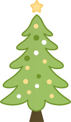 Fototapeta premium illustration of a christmas tree