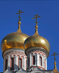 Golden domes of the Church of nativity