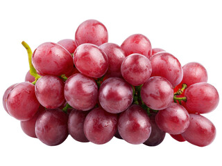 Fototapeta premium Fresh red grapes clustered together, showcasing their shiny skin and plump shape, ideal for snacking or adding to recipes.