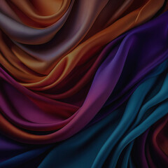 Flowing Silk Sheets for Abstract Background